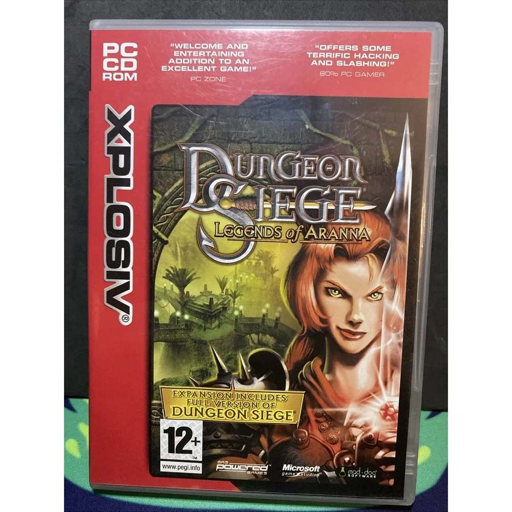Dungeon Siege: Legends of Aranna (PC CD) 2003 3 Discs